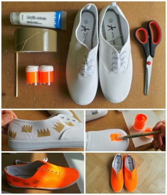 DIY-Sneakers néon
